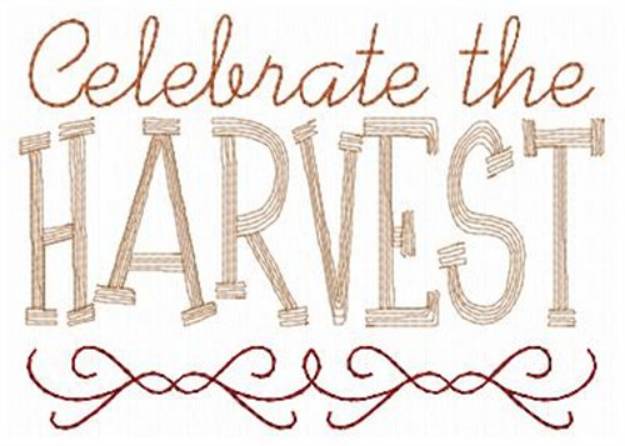 Picture of Celebrate The Harvest Machine Embroidery Design