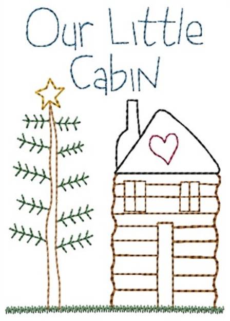 Picture of Our Little Cabin Machine Embroidery Design