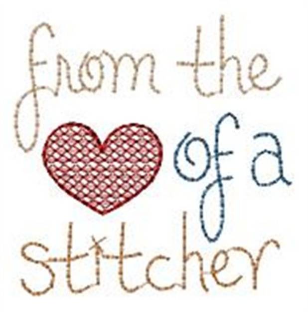 Picture of From The Heart Machine Embroidery Design