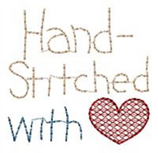 Picture of With Heart Machine Embroidery Design