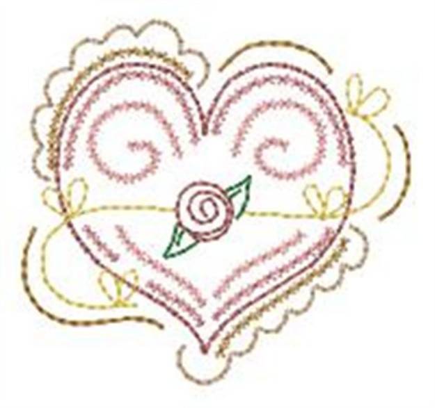Picture of Fancy Valentine Machine Embroidery Design