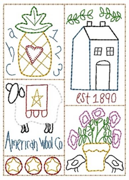 Picture of American Wool Co Machine Embroidery Design