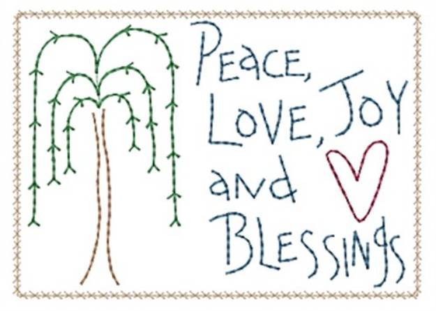 Picture of Blessings Machine Embroidery Design