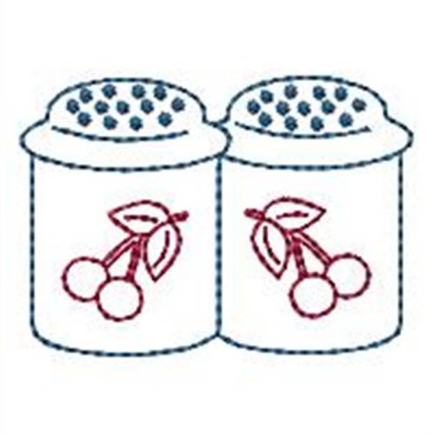 Picture of Cherry Salt & Pepper Machine Embroidery Design