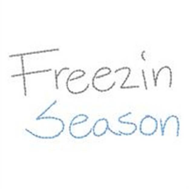 Picture of Freezin Season Machine Embroidery Design