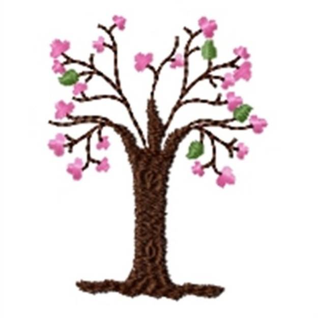 Picture of Spring Tree Of Fields Machine Embroidery Design