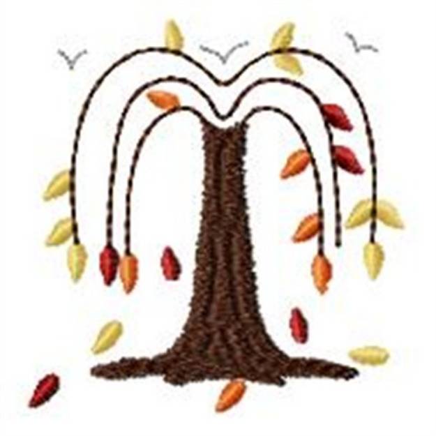 Picture of Fall Tree Of Fields Machine Embroidery Design