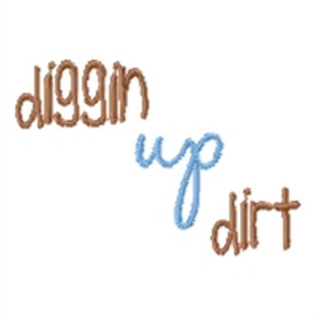 Picture of Diggin Up Dirt Machine Embroidery Design