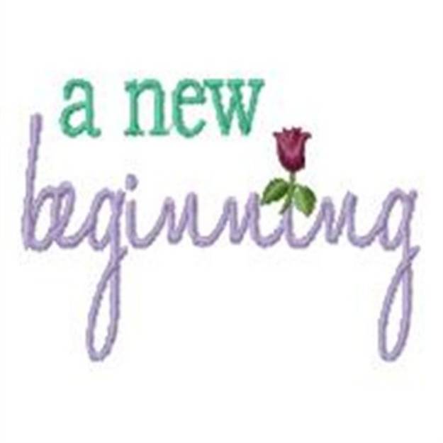 Picture of A New Beginning Machine Embroidery Design