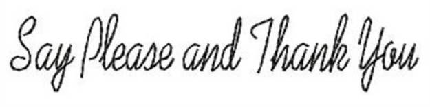 Picture of Please & Thank You Machine Embroidery Design
