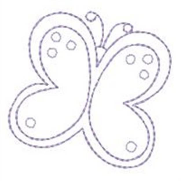 Picture of Butterfly Redwork Machine Embroidery Design