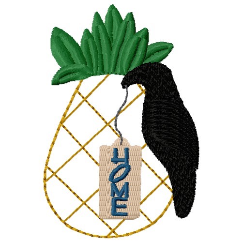 Home Pineapple Machine Embroidery Design