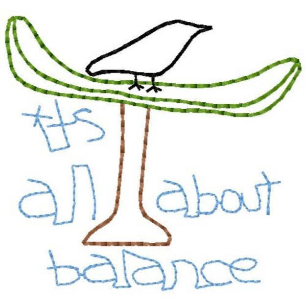 Picture of All About Balance Machine Embroidery Design