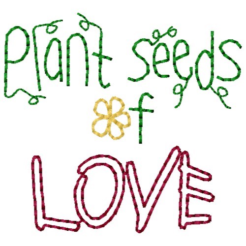 Seeds Of Love Machine Embroidery Design