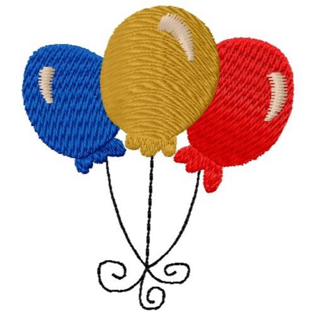 Picture of Balloon Bouquet Machine Embroidery Design