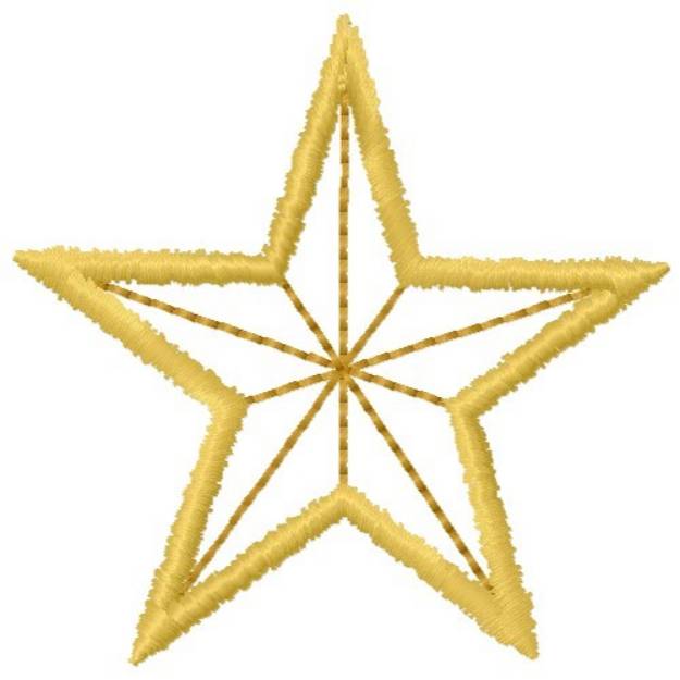 Picture of Xmas Star Machine Embroidery Design
