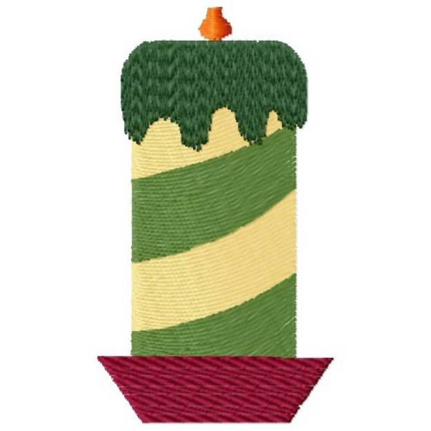 Picture of Xmas Candle Machine Embroidery Design
