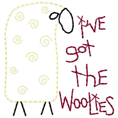 Got The Woolies Machine Embroidery Design
