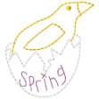 Picture of Spring Chick Machine Embroidery Design