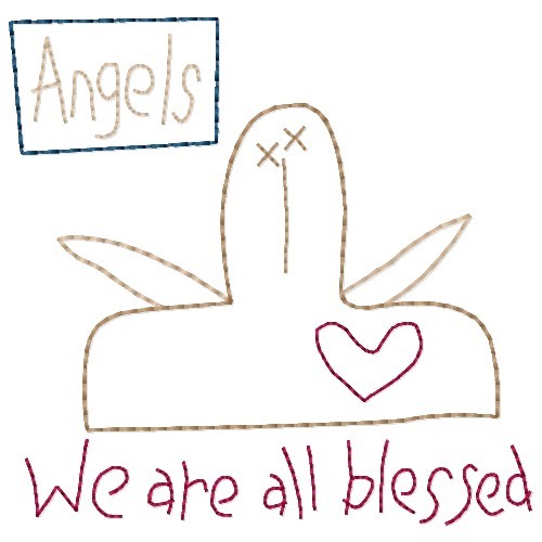 We Are All Blessed Machine Embroidery Design