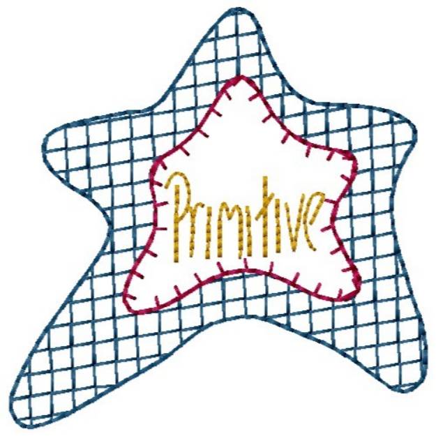 Picture of Primitive Star Machine Embroidery Design