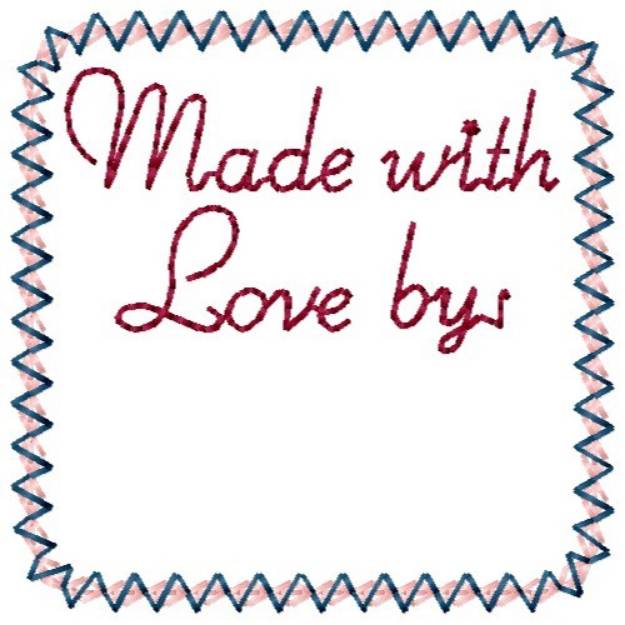 Picture of Made With Love By Machine Embroidery Design