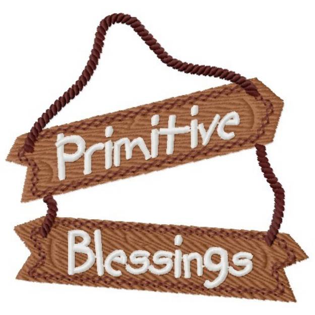Picture of Primitive Blessings Machine Embroidery Design