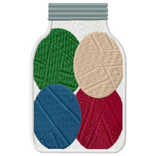 Picture of Yarn Jar Machine Embroidery Design