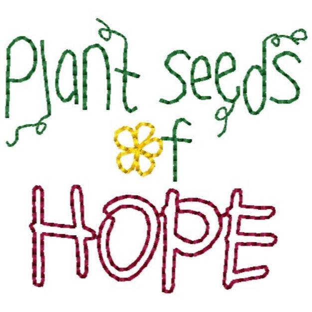 Picture of Plant Seeds Machine Embroidery Design