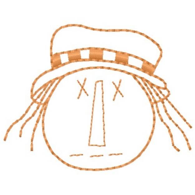 Picture of Outline Raggedy Ann Machine Embroidery Design