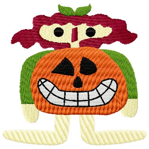 Halloween Doll Machine Embroidery Design