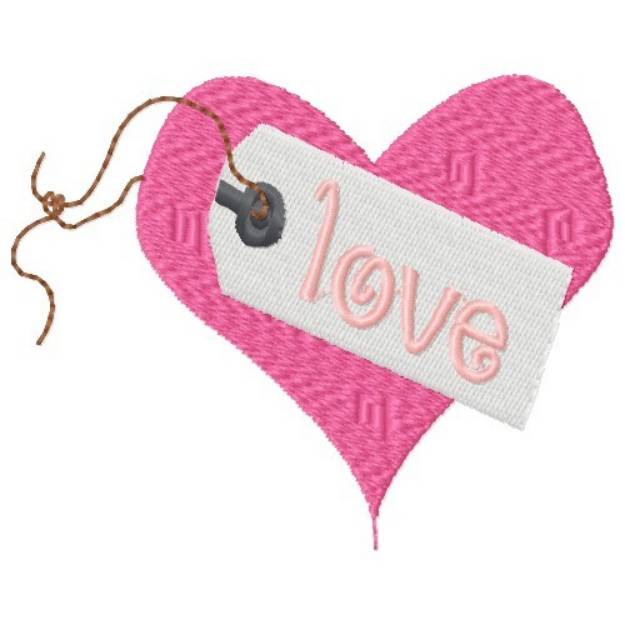 Picture of Love Heart Machine Embroidery Design
