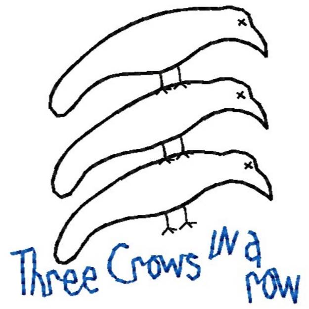 Picture of Three Crows Machine Embroidery Design