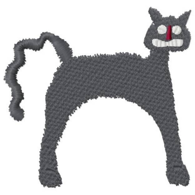 Picture of Primitive Cat Machine Embroidery Design