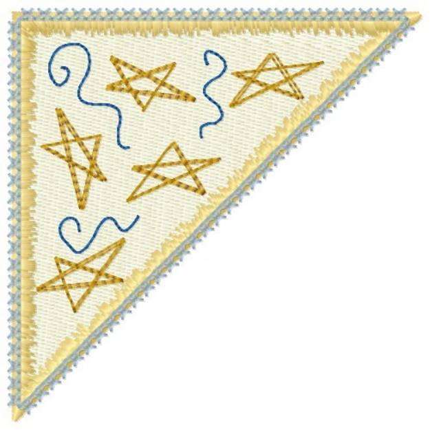 Picture of Star Corner Machine Embroidery Design