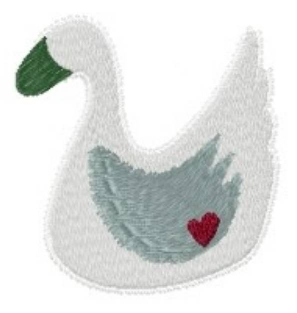 Picture of Primitive Swan Machine Embroidery Design
