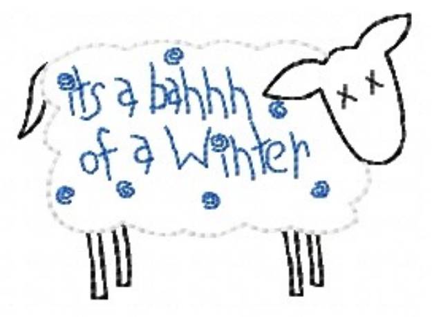 Picture of Bahhh Of A Winter Machine Embroidery Design