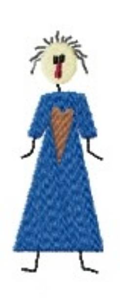 Picture of Folk Art Girl Machine Embroidery Design
