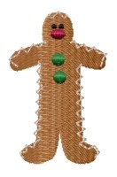 Primitive Gingerbread Machine Embroidery Design