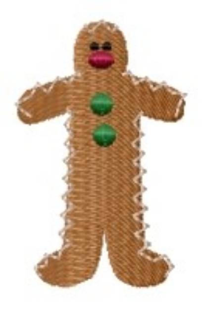 Picture of Primitive Gingerbread Machine Embroidery Design