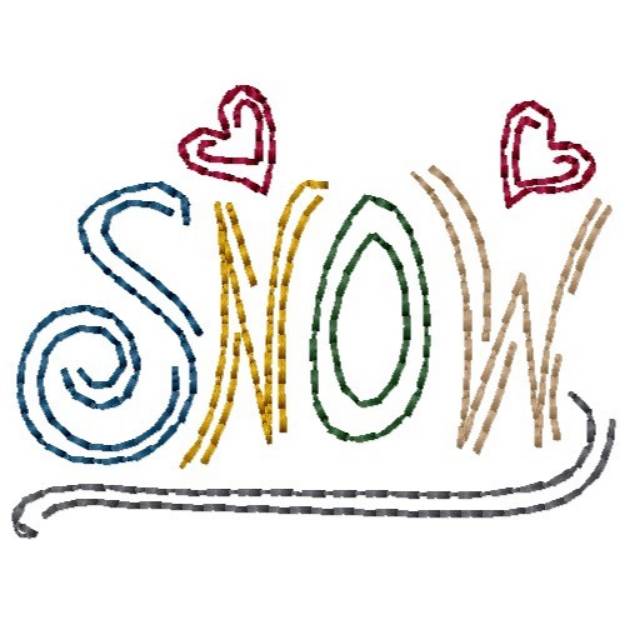 Picture of Snow Machine Embroidery Design