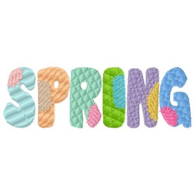 Picture of Spring Patchwork Machine Embroidery Design