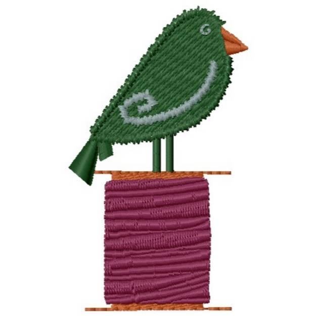 Picture of Crow On Thread Machine Embroidery Design