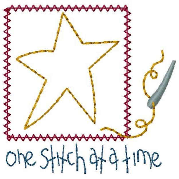 Picture of One Stitch Machine Embroidery Design