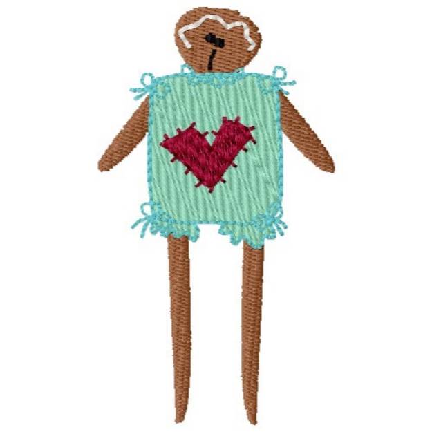 Picture of Gingerbread Folk Art Machine Embroidery Design