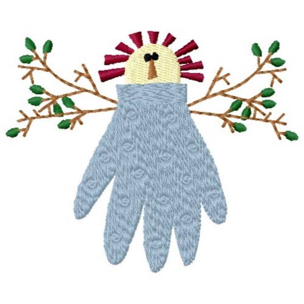 Picture of Doll In Glove Machine Embroidery Design