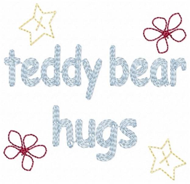 Picture of Teddy Bear Hugs Machine Embroidery Design