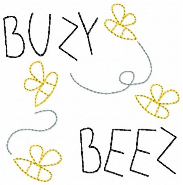 Picture of Buzy Bee Machine Embroidery Design