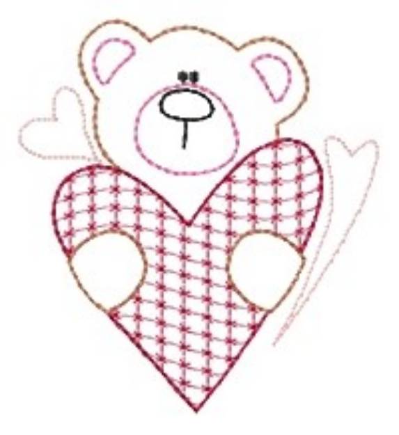 Picture of Valentine Bear Machine Embroidery Design