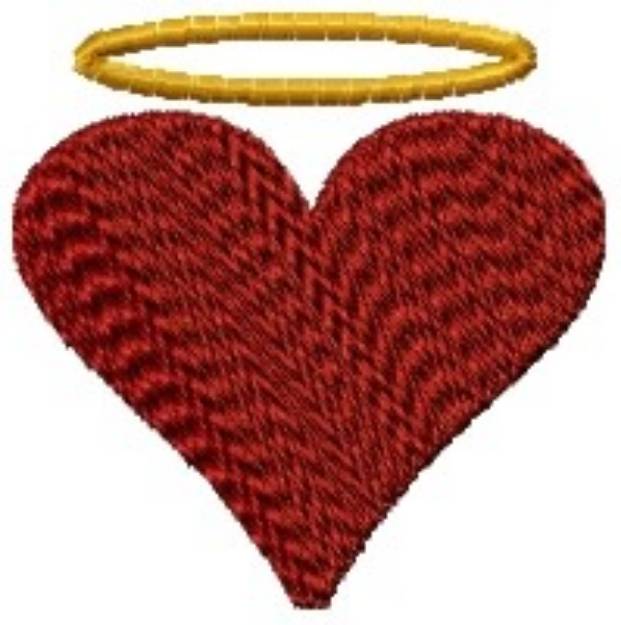 Picture of Angel Heart Machine Embroidery Design